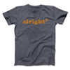 Alright Cubed Funny Movie Men/Unisex T-Shirt Dark Heather | Funny Shirt from Famous In Real Life
