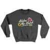 Aloha Mr. Hand Ugly Sweater Dark Heather | Funny Shirt from Famous In Real Life