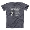 Things Rick Astley Would Never Do Men/Unisex T-Shirt Dark Heather | Funny Shirt from Famous In Real Life