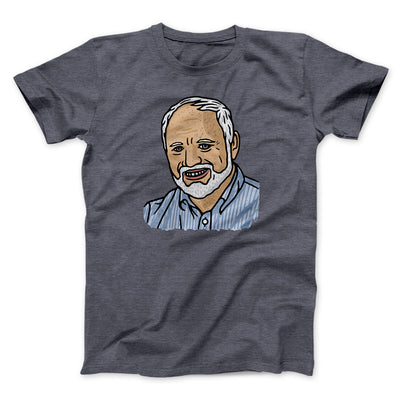 Hide The Pain Harold Funny Men/Unisex T-Shirt Dark Heather | Funny Shirt from Famous In Real Life