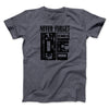 Never Forget Men/Unisex T-Shirt Dark Heather | Funny Shirt from Famous In Real Life