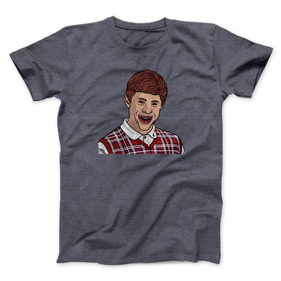 Bad Luck Brian Meme Funny Men/Unisex T-Shirt Dark Heather | Funny Shirt from Famous In Real Life