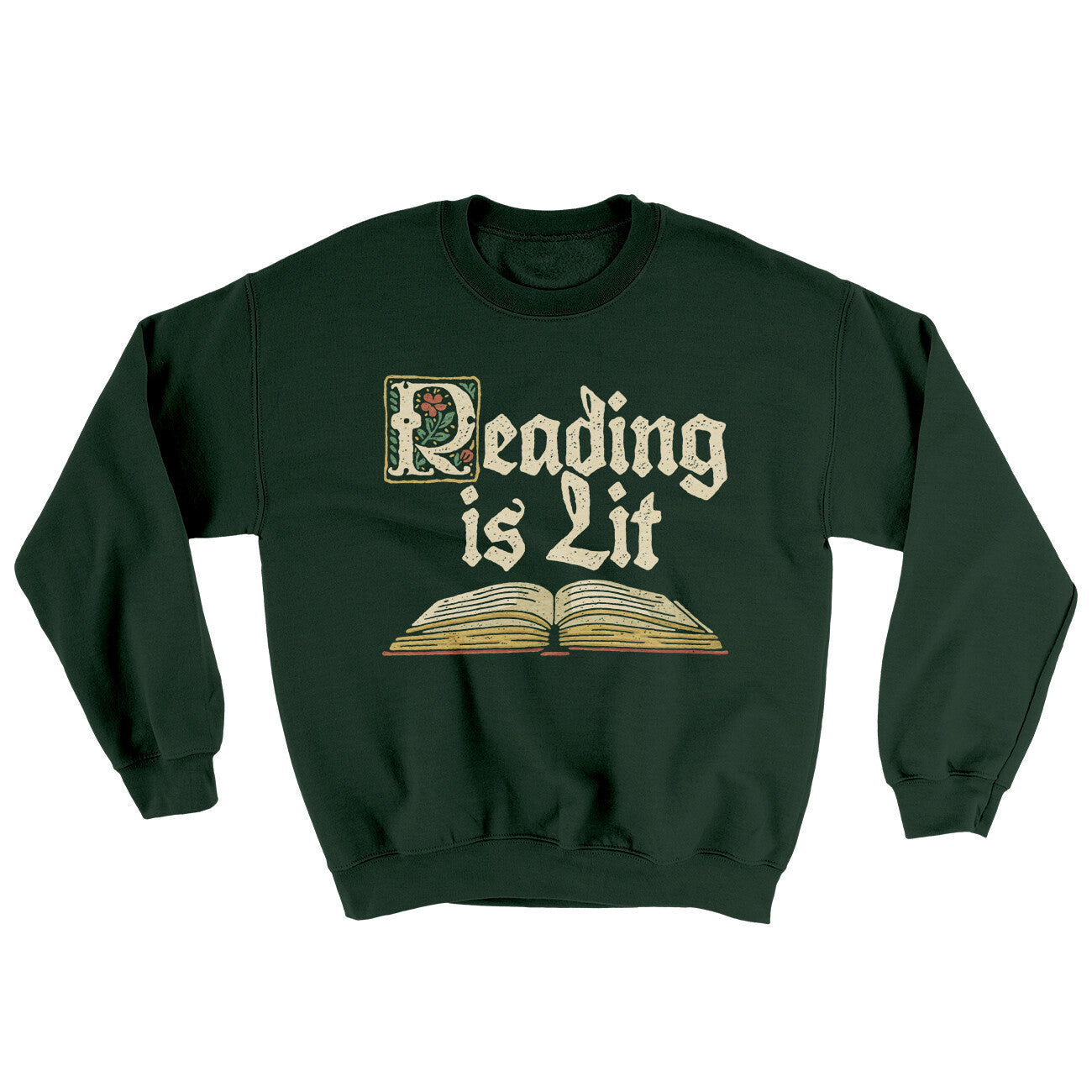Reading Is Lit Ugly Sweater Forest | Funny Shirt from Famous In Real Life