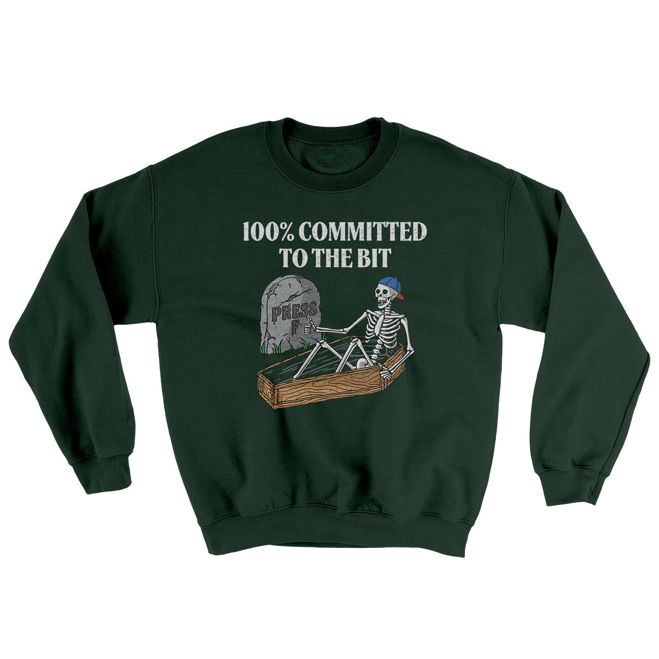 100 Percent Committed To The Bit Ugly Sweater | Funny Shirt from Famous In Real Life