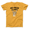 No Prob Llama Men/Unisex T-Shirt Gold | Funny Shirt from Famous In Real Life