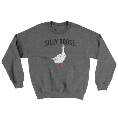 Silly Goose Ugly Sweater Graphite Heather | Funny Shirt from Famous In Real Life