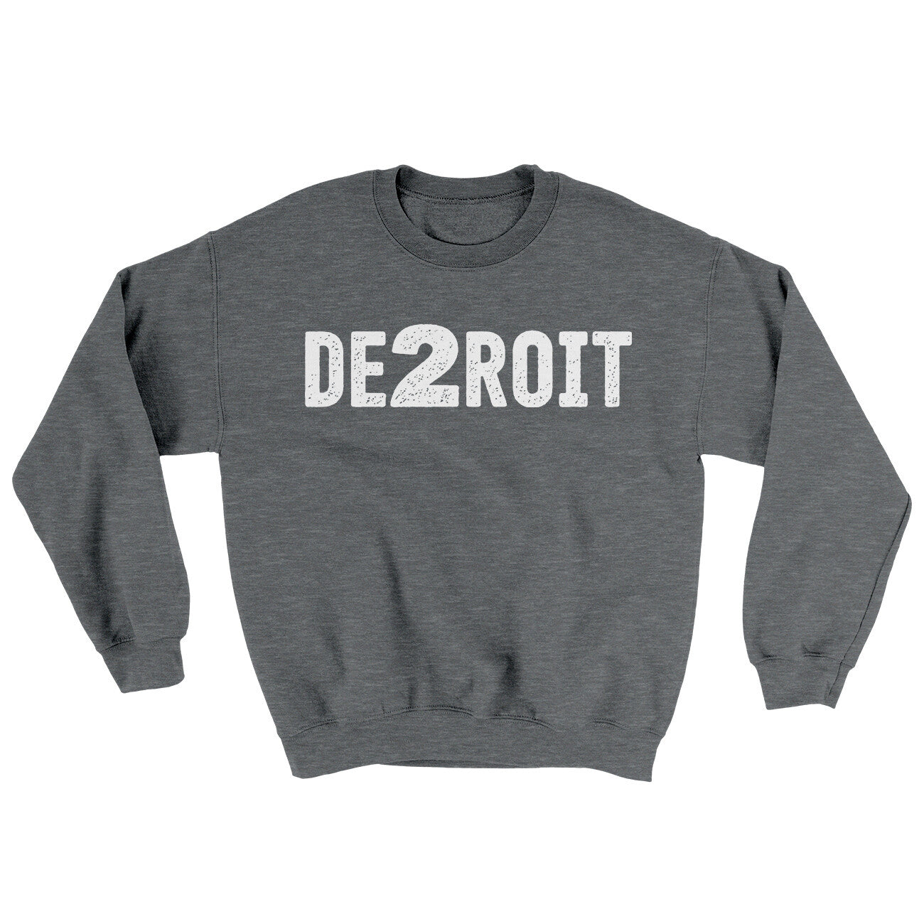 De2Roit Ugly Sweater Graphite Heather | Funny Shirt from Famous In Real Life