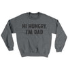 Hi Hungry I'm Dad Ugly Sweater Graphite Heather | Funny Shirt from Famous In Real Life