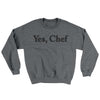Yes Chef Ugly Sweater Graphite Heather | Funny Shirt from Famous In Real Life