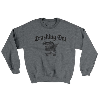 Crashing Out Ugly Sweater Graphite Heather | Funny Shirt from Famous In Real Life