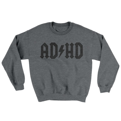 Adhd Ugly Sweater Graphite Heather | Funny Shirt from Famous In Real Life
