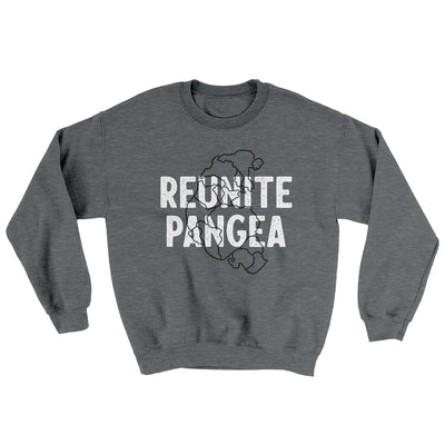 Reunite Pangea Ugly Sweater Graphite Heather | Funny Shirt from Famous In Real Life