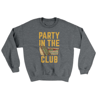 Party In The Club Ugly Sweater Graphite Heather | Funny Shirt from Famous In Real Life