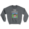 Find Yourself Ugly Sweater Graphite Heather | Funny Shirt from Famous In Real Life
