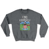 Find Yourself Ugly Sweater Graphite Heather | Funny Shirt from Famous In Real Life