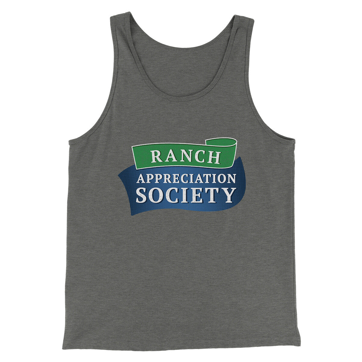 Ranch Appreciation Society Funny Men/Unisex Tank Top Grey TriBlend | Funny Shirt from Famous In Real Life