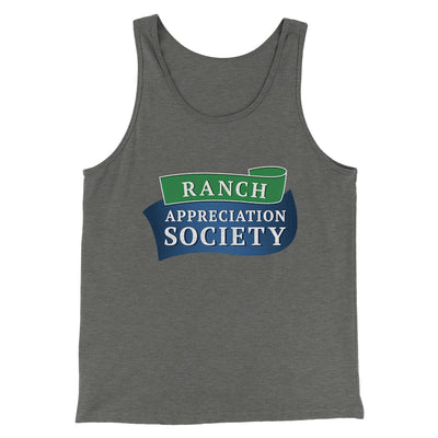 Ranch Appreciation Society Funny Men/Unisex Tank Top Grey TriBlend | Funny Shirt from Famous In Real Life