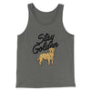 Stay Golden Men/Unisex Tank Top Grey TriBlend | Funny Shirt from Famous In Real Life