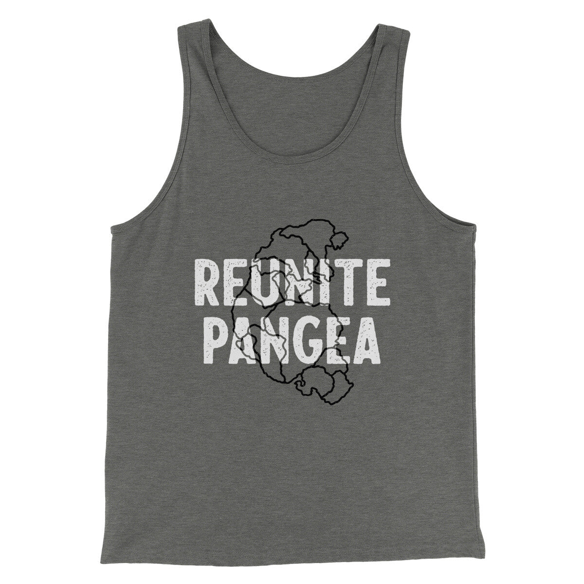 Reunite Pangea Men/Unisex Tank Top Grey TriBlend | Funny Shirt from Famous In Real Life