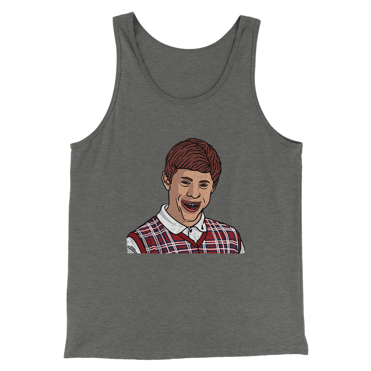 Bad Luck Brian Meme Funny Men/Unisex Tank Top | Funny Shirt from Famous In Real Life