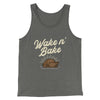 Wake 'N Bake Funny Thanksgiving Men/Unisex Tank Top Grey TriBlend | Funny Shirt from Famous In Real Life
