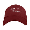 Suck It Trebek Dad Hat Cranberry | Funny Shirt from Famous In Real Life