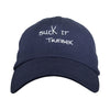 Suck It Trebek Dad Hat Navy | Funny Shirt from Famous In Real Life