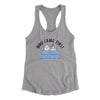 Who Came First Women's Racerback Tank Heather Grey | Funny Shirt from Famous In Real Life