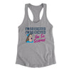 I'm So Excited, I'm So Excited, I'm So Scared Women's Racerback Tank Heather Grey | Funny Shirt from Famous In Real Life