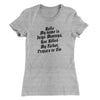 Hello My Name Is Inigo Montoya Women's T-Shirt Heather Grey | Funny Shirt from Famous In Real Life