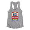 E-Z Serve Women's Racerback Tank Heather Grey | Funny Shirt from Famous In Real Life
