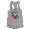 There’s No Crying In Beer Pong Women's Racerback Tank Heather Grey | Funny Shirt from Famous In Real Life