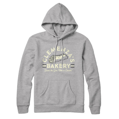 Clemenza’s Bakery Hoodie Heather Grey | Funny Shirt from Famous In Real Life