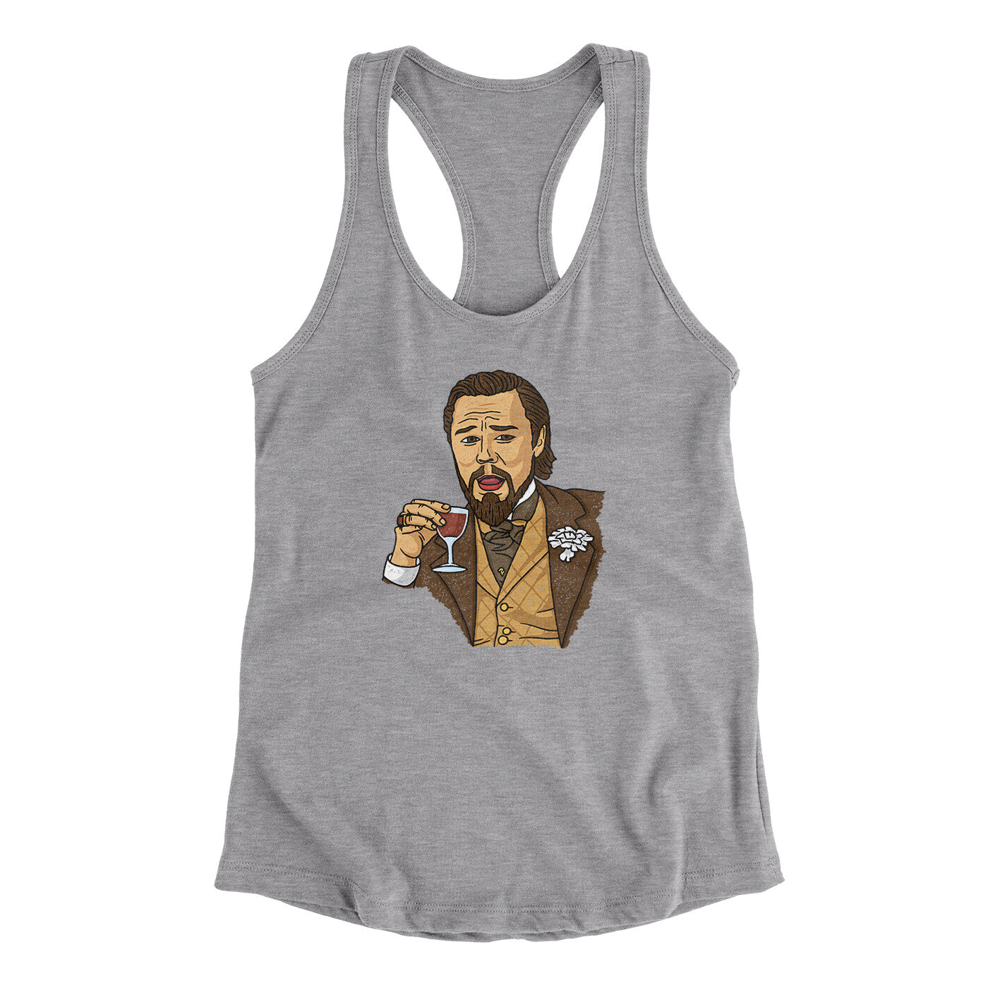 Calvin Candie Meme Funny Women's Racerback Tank | Funny Shirt from Famous In Real Life