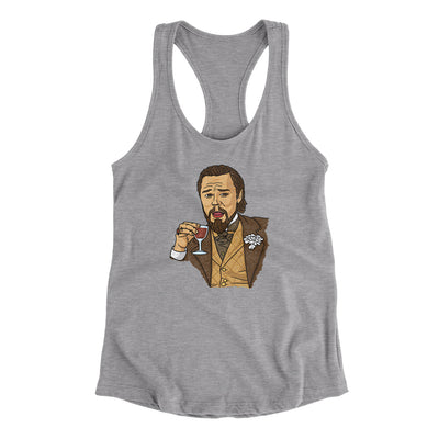 Calvin Candie Meme Women's Racerback Tank Heather Grey | Funny Shirt from Famous In Real Life