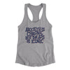 Anxiety Is Chronic But The Ass Is Iconic Women's Racerback Tank Heather Grey | Funny Shirt from Famous In Real Life