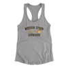 Wooden Spoon Survivor Women's Racerback Tank Heather Grey | Funny Shirt from Famous In Real Life