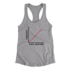 Fuck Around And Find Out Women's Racerback Tank Heather Grey | Funny Shirt from Famous In Real Life