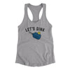 Let’s Dink Women's Racerback Tank Heather Grey | Funny Shirt from Famous In Real Life