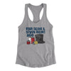 Four Score And Seven Beers Ago Women's Racerback Tank Heather Grey | Funny Shirt from Famous In Real Life