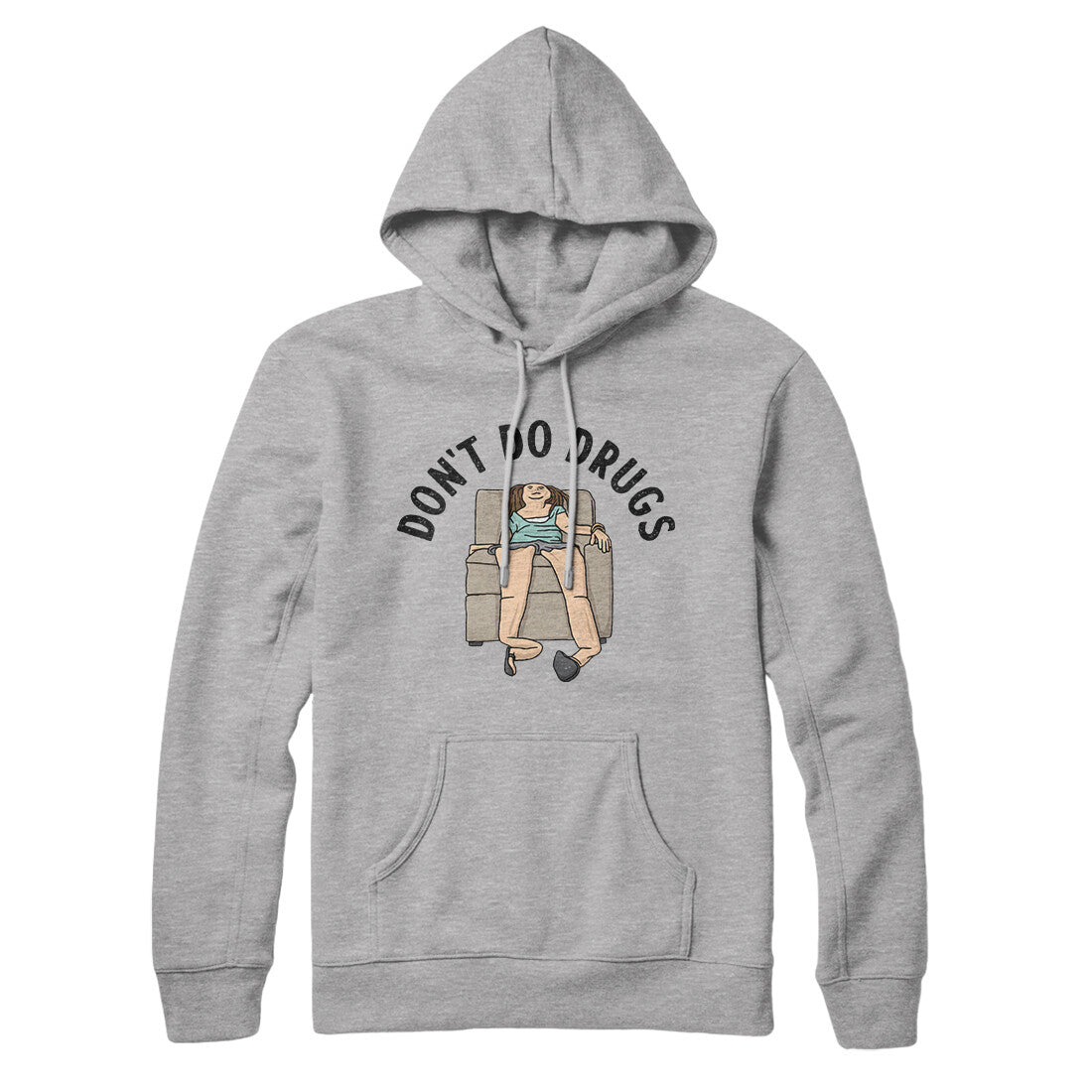 Don’t Do Drugs Hoodie Heather Grey | Funny Shirt from Famous In Real Life