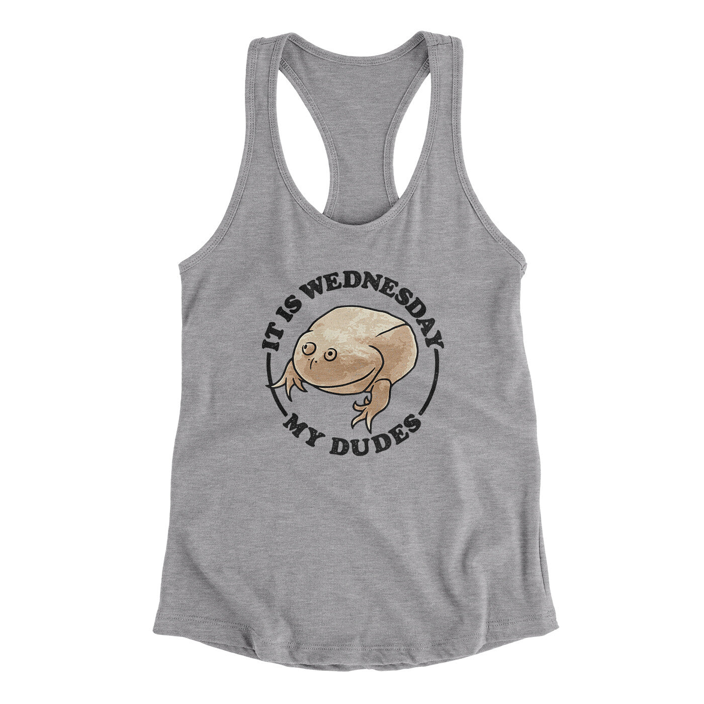 It Is Wednesday My Dudes Women's Racerback Tank | Funny Shirt from Famous In Real Life