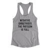 Negative Ghostrider The Pattern Is Full Women's Racerback Tank Heather Grey | Funny Shirt from Famous In Real Life