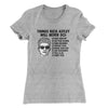 Things Rick Astley Would Never Do Women's T-Shirt Heather Grey | Funny Shirt from Famous In Real Life