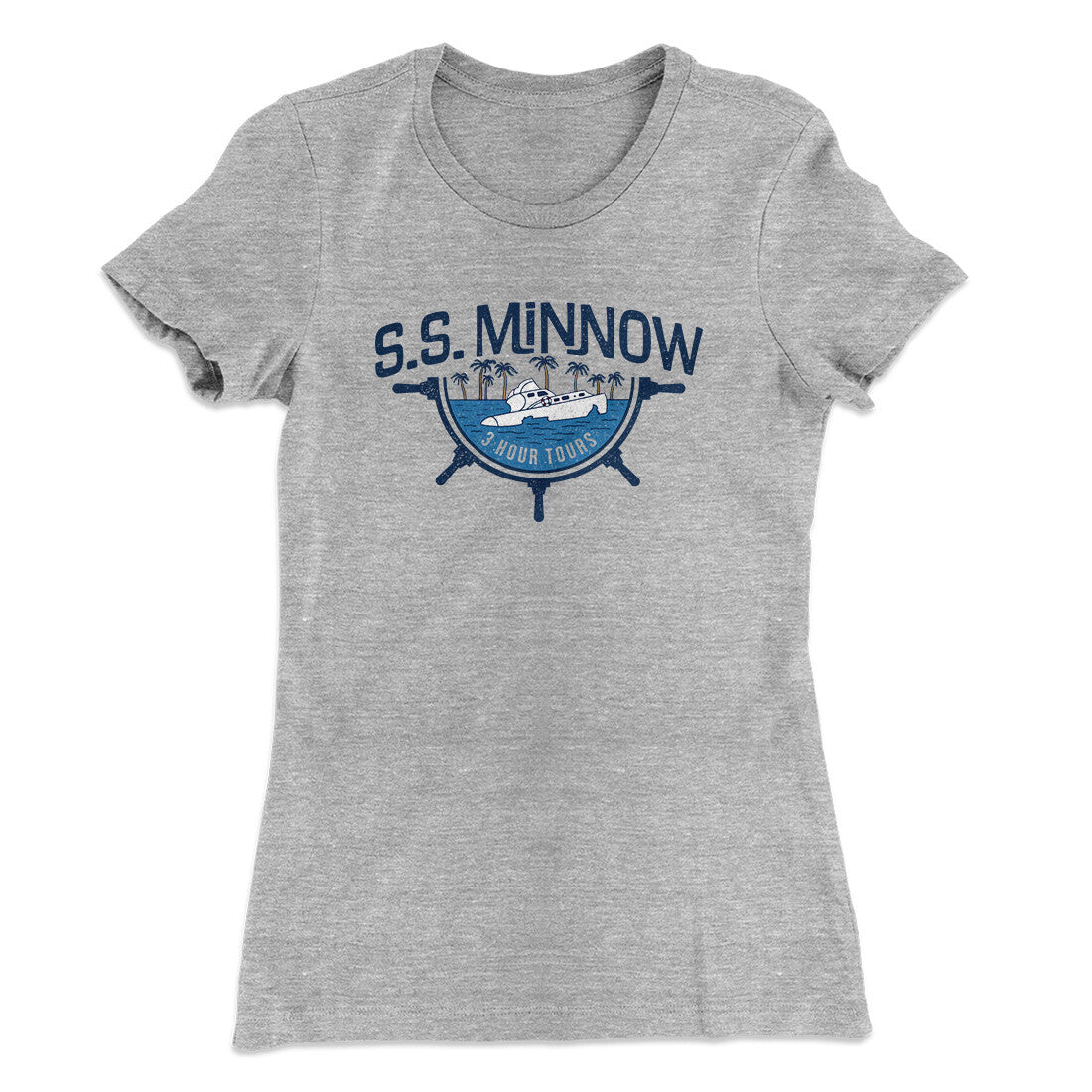 Ss Minnow Women's T-Shirt Heather Grey | Funny Shirt from Famous In Real Life