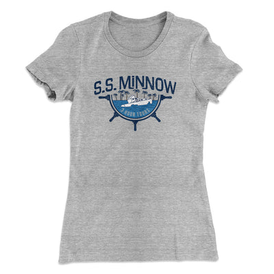 Ss Minnow Women's T-Shirt Heather Grey | Funny Shirt from Famous In Real Life