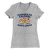 Hanukkah Calories Don't Count Women's T-Shirt Heather Grey | Funny Shirt from Famous In Real Life