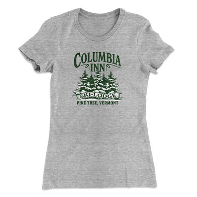 Columbia Inn Women's T-Shirt Heather Grey | Funny Shirt from Famous In Real Life