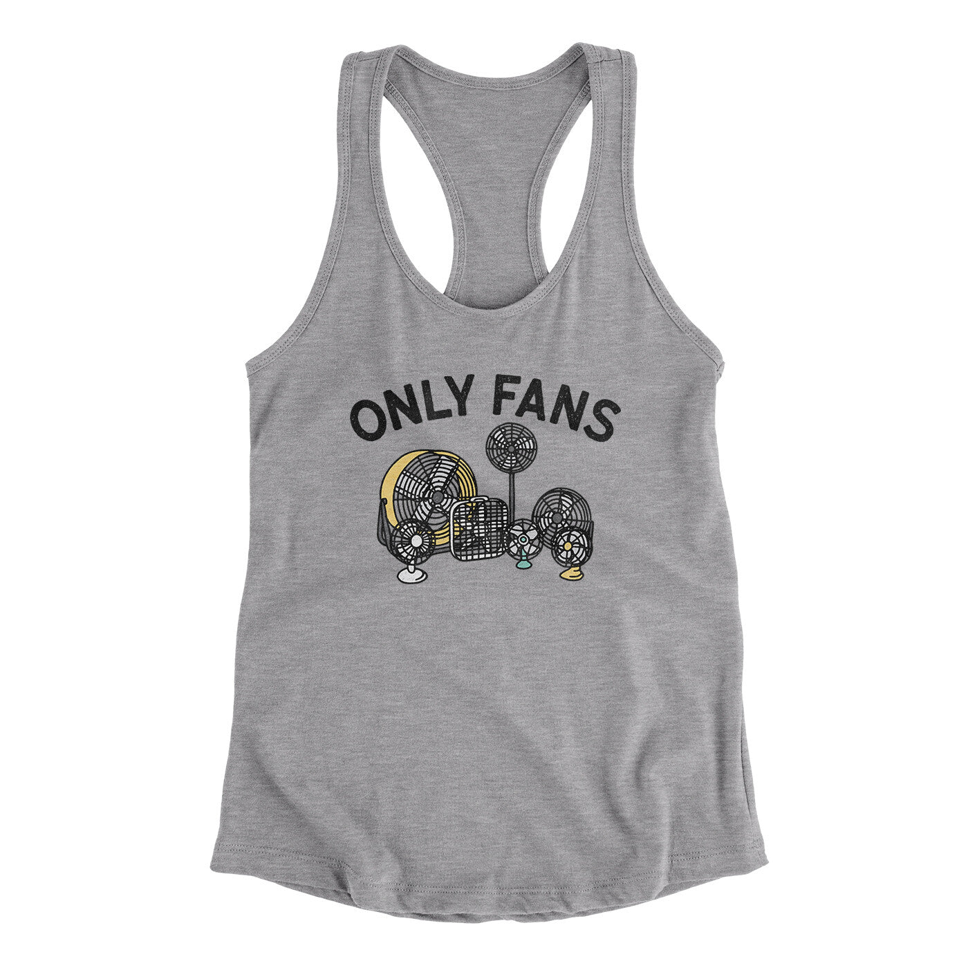 Only Fans Women's Racerback Tank | Funny Shirt from Famous In Real Life