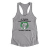 It Takes A Lot Of Balls To Golf Like Me Women's Racerback Tank Heather Grey | Funny Shirt from Famous In Real Life
